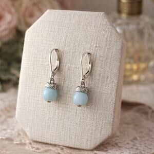 Amazonite in Sterling Silver Earrings